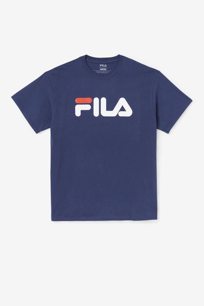 Tricou Fila Barbati Bleumarin Logo ILKE-09237